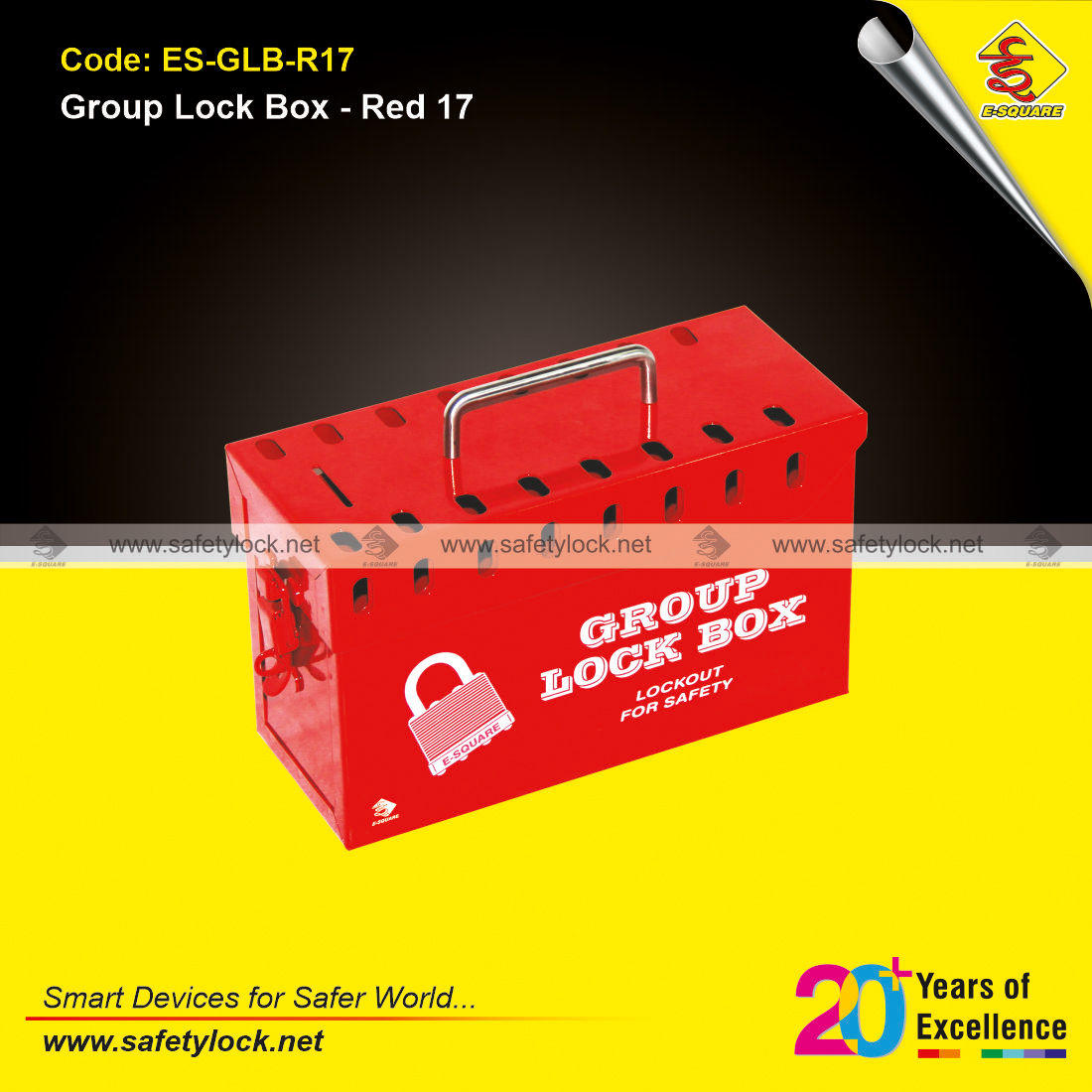 group lockout box red color