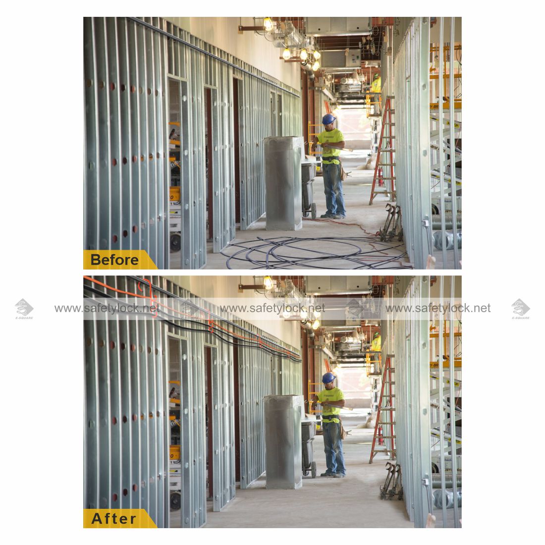 hanging tri hooks before after