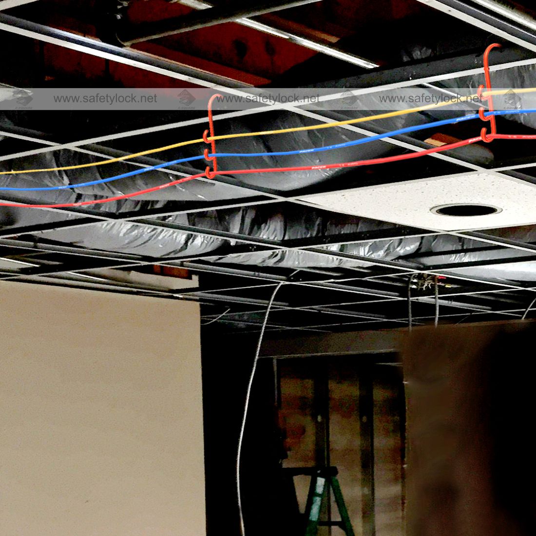 hanging tri hooks to manage cables