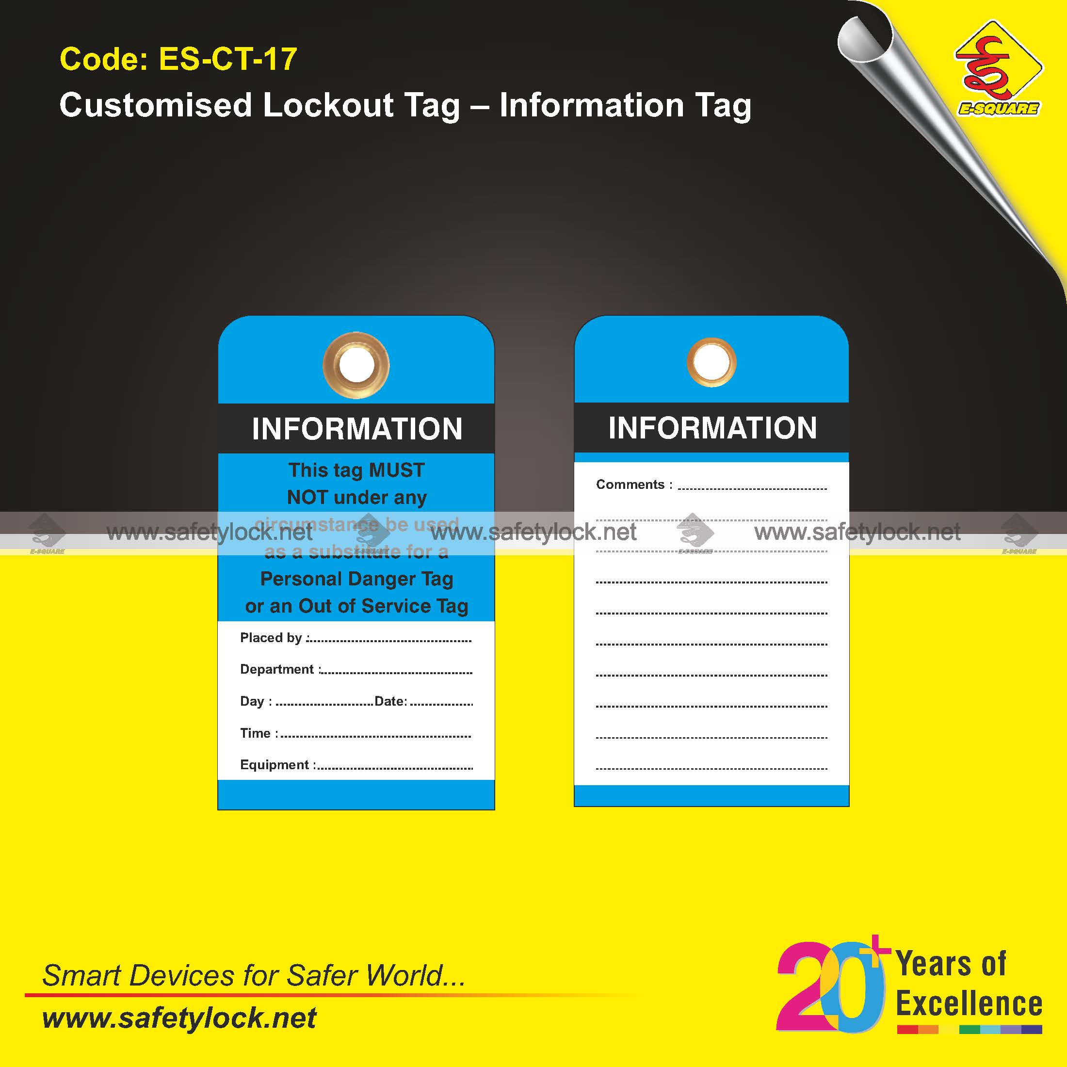 information lockout safety tags