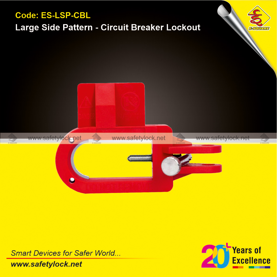 large side pattern circuit breaker lockout device