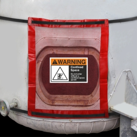 Lockable Ratchet Strap Tower Skirt Confined Space Covers