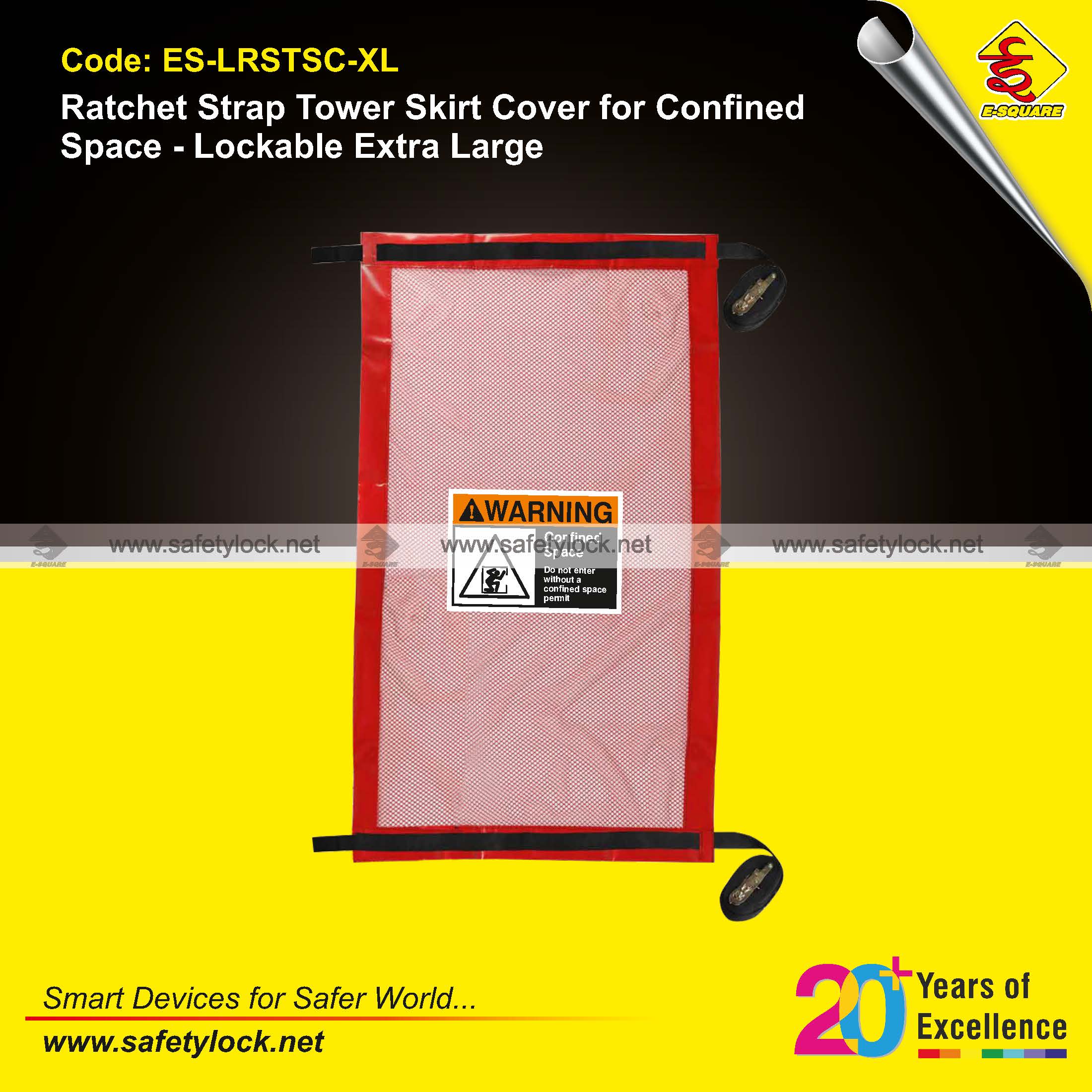 lockable ratchet strap for tower skirt extra large