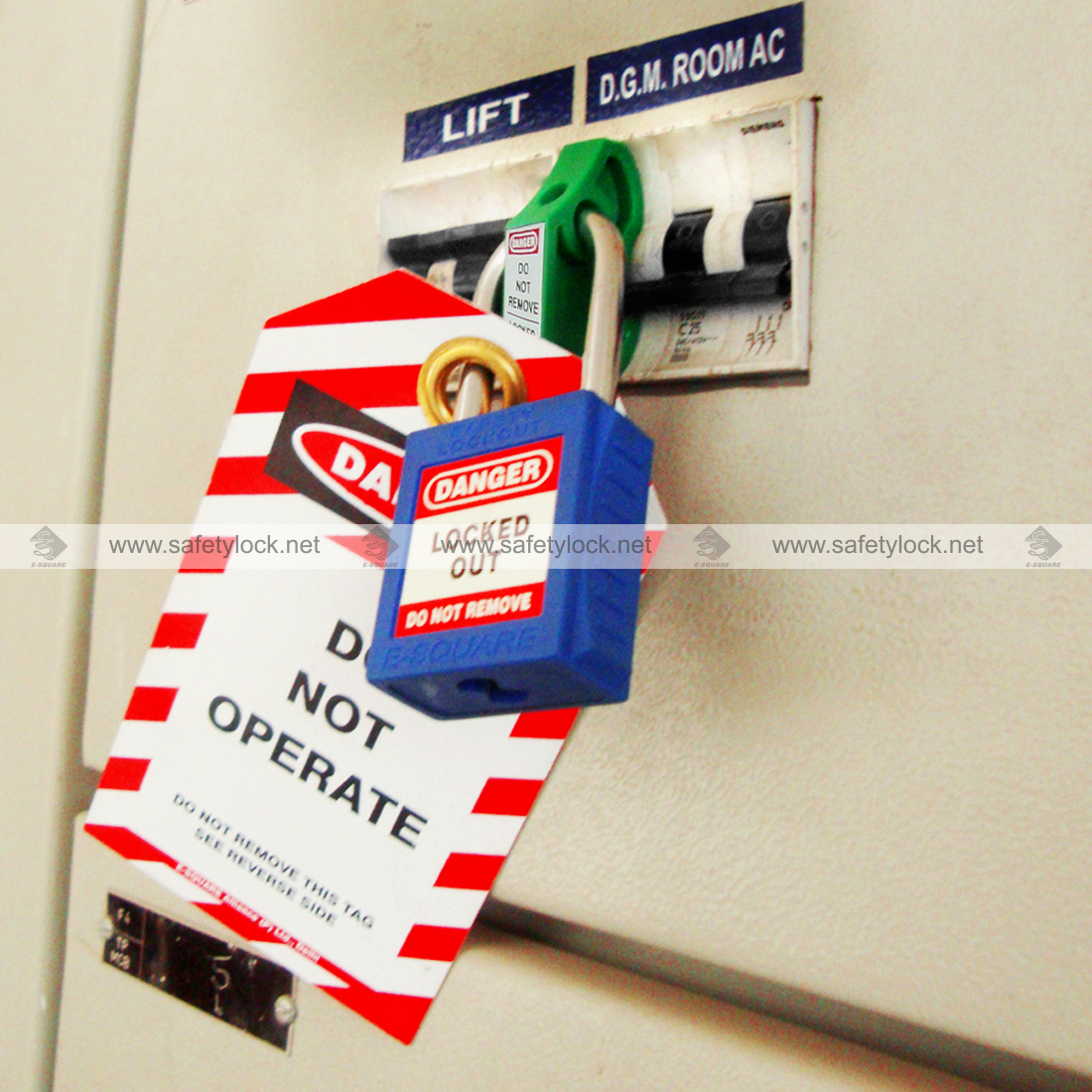 green lockout device to lock siemens MCB