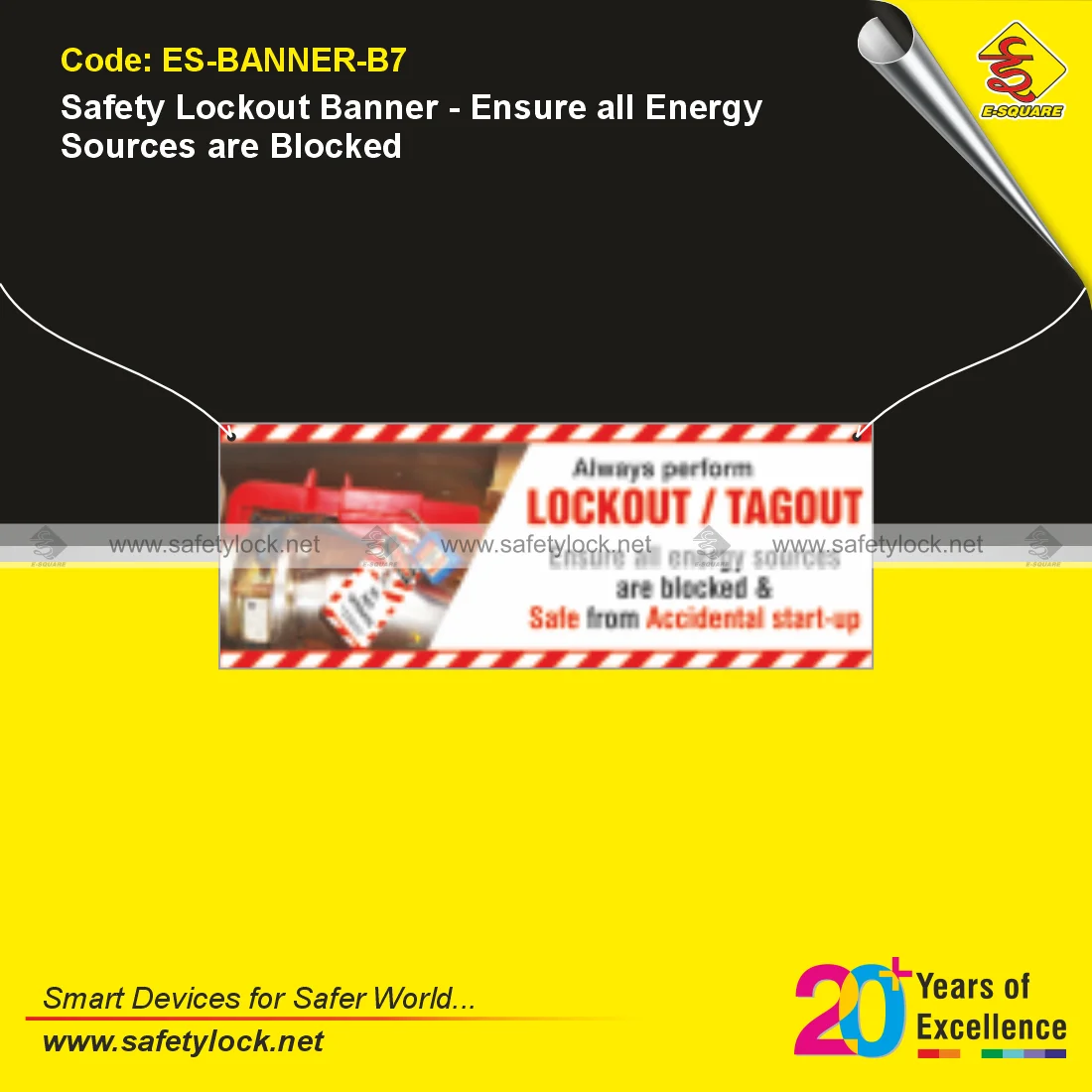 lockout safety banner