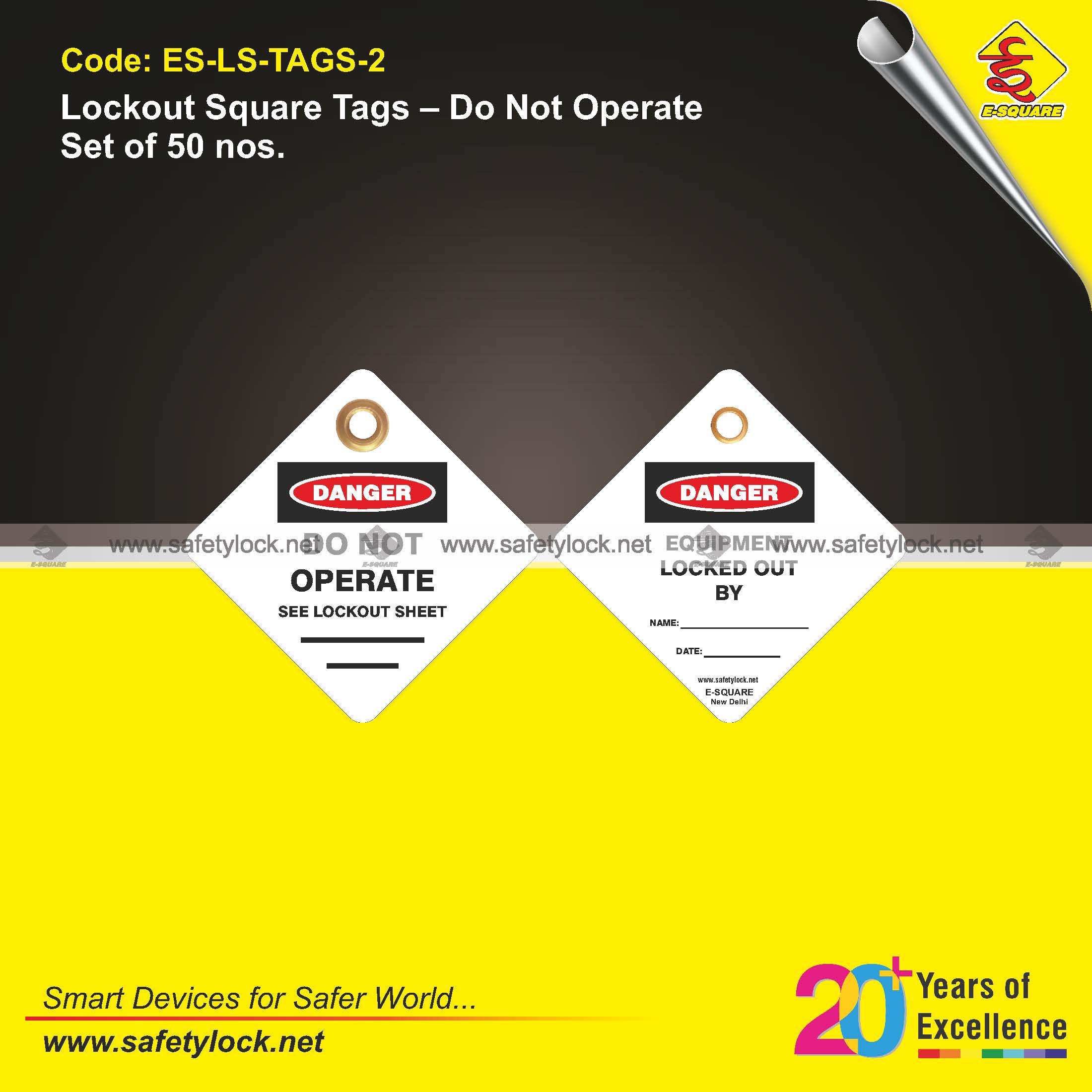 lockout square tags small