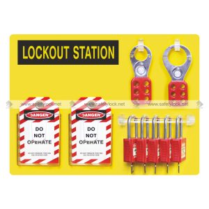 lockout station with loto devices