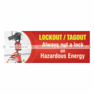 lockout tagout hazardous energy banner