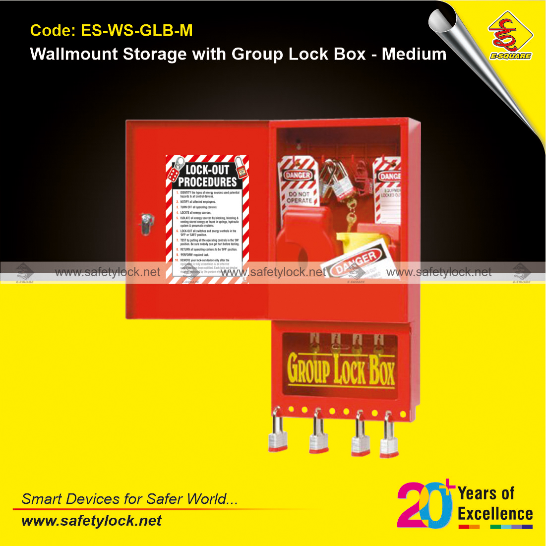 lockout tagout storage with group lock box
