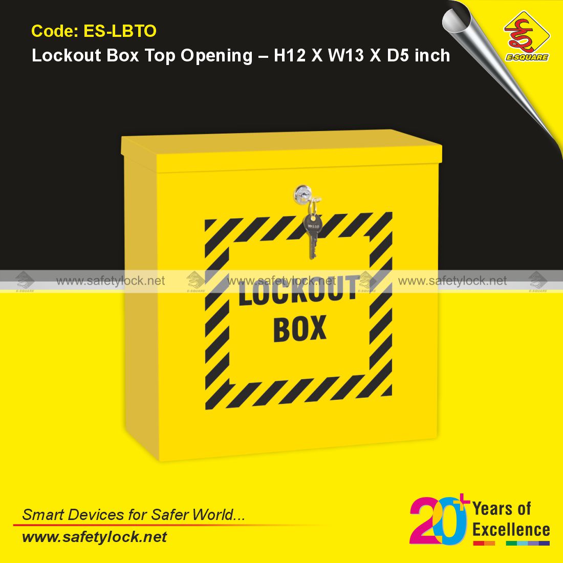 LOTO box top opening
