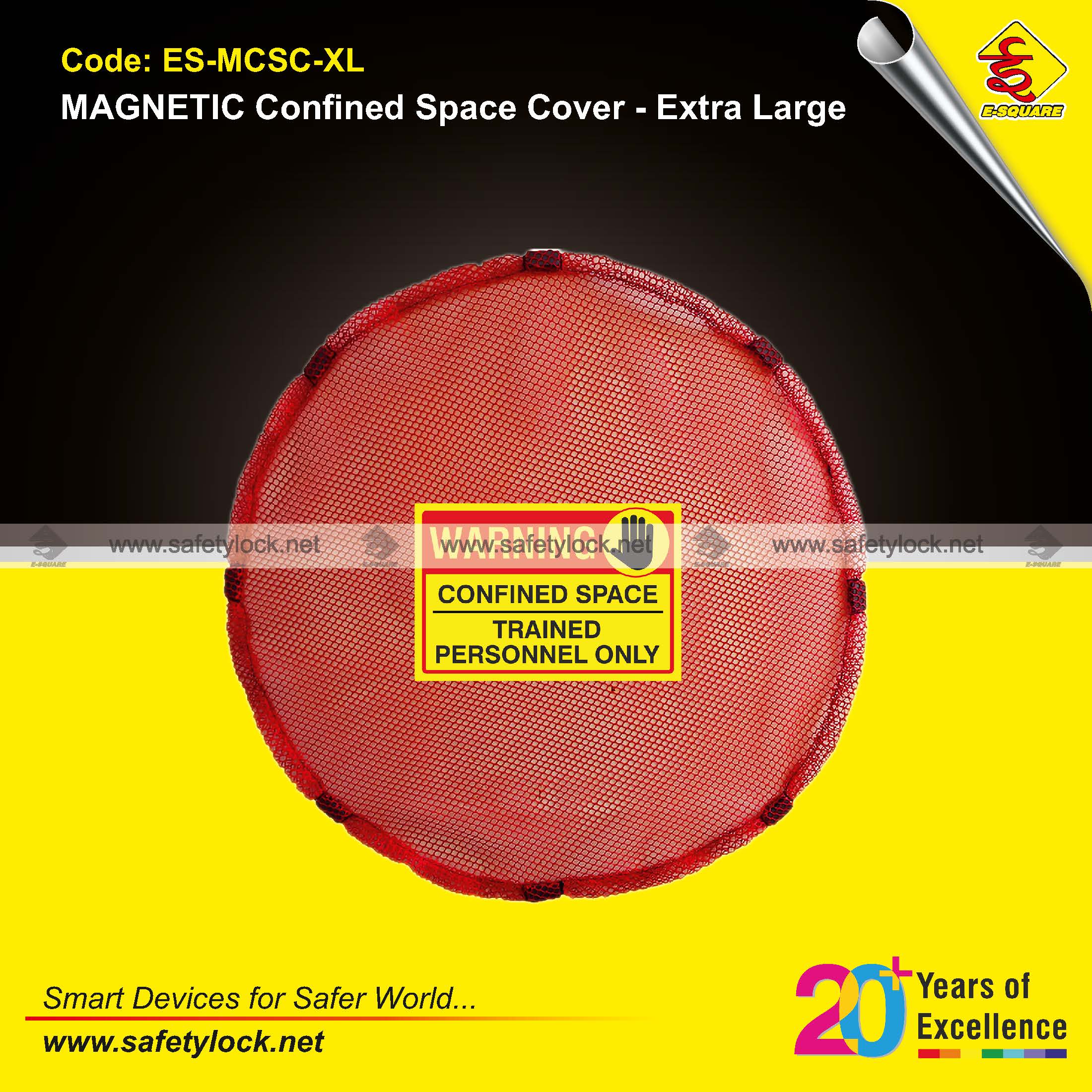 magnetic confined space lockout cover for safety