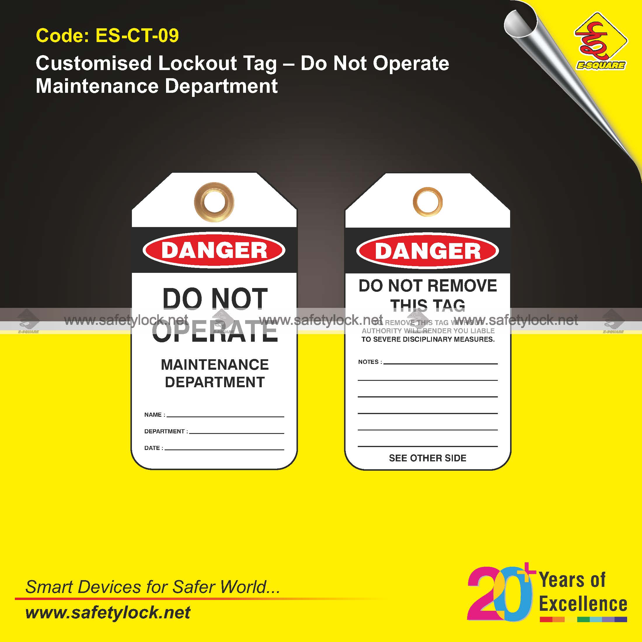 maintenance department safety tags
