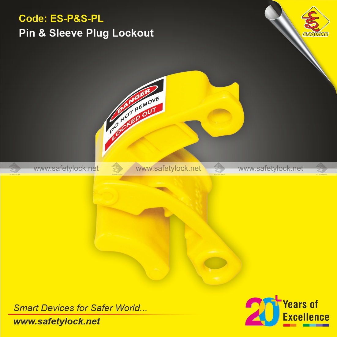 pin and sleeve male plug lockout tagout