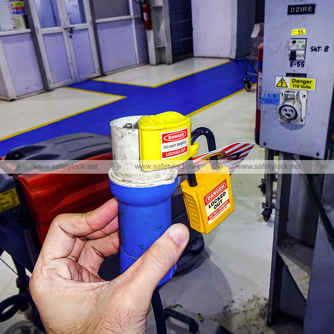 pin and sleeve plug lockout tagout