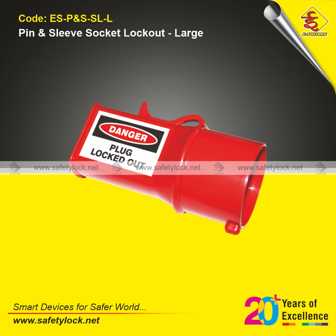 pin and sleeve socket lockout device large