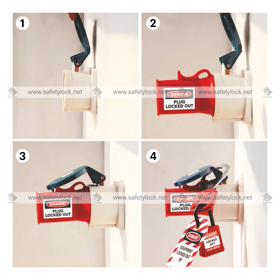 pin and sleeve socket lockout tagout steps