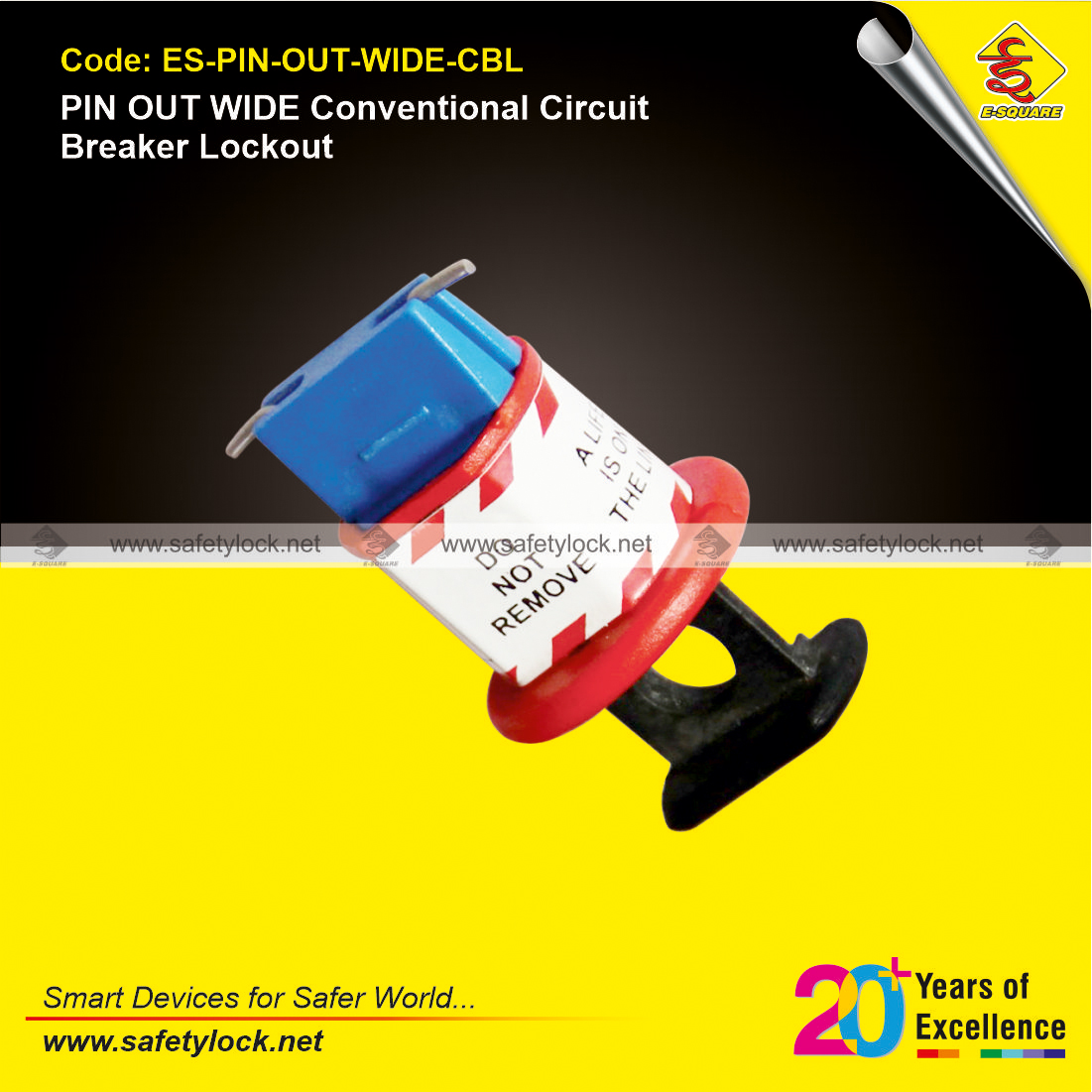 pin out wide circuit breaker lockout tagout