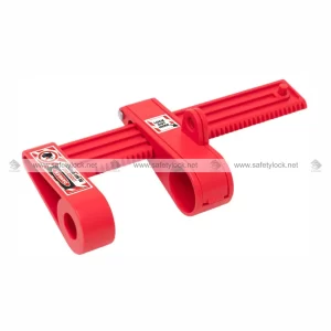 PVC blind flange lockout tagout device