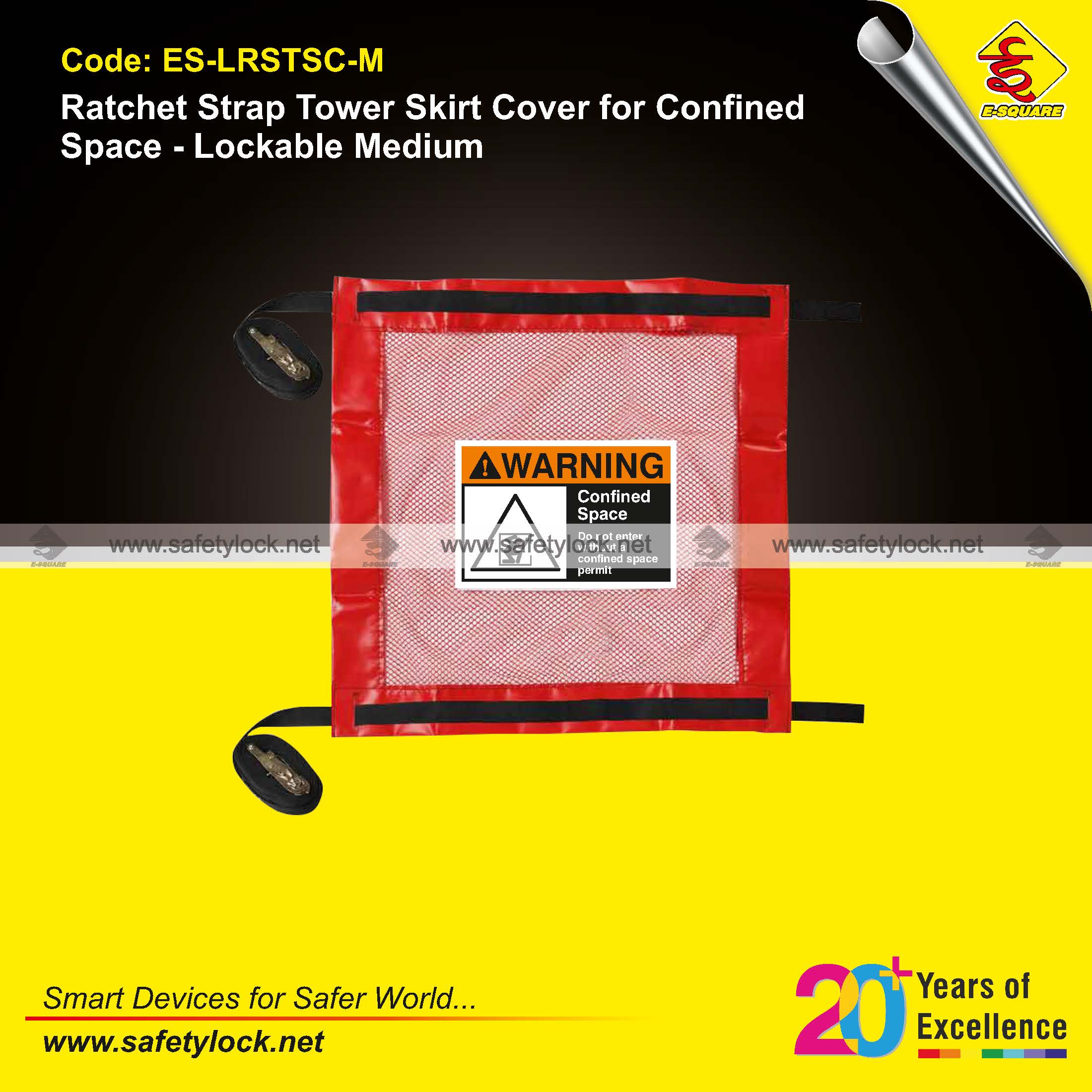 ratchet straps confined space lockout cover