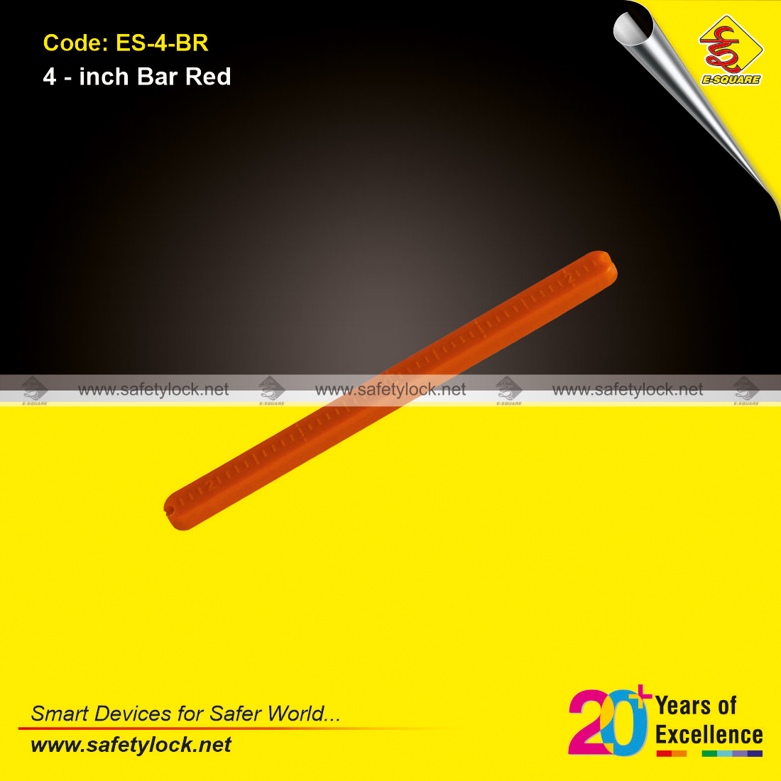 red blocking bar 4 inch