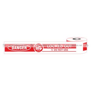 red color danger barrier tape for safety