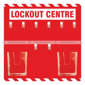 red color open lockout station