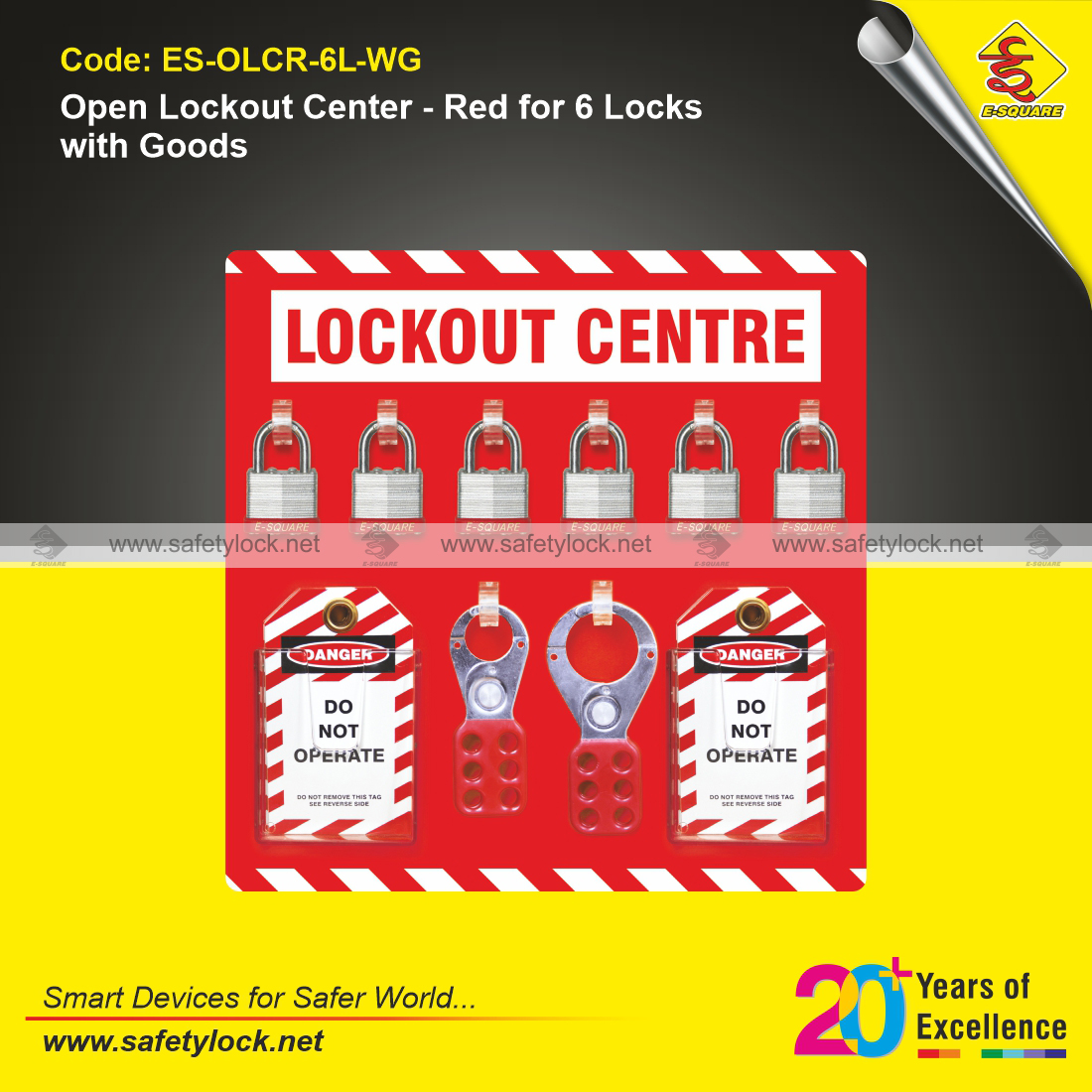 red color open lockout tagout center