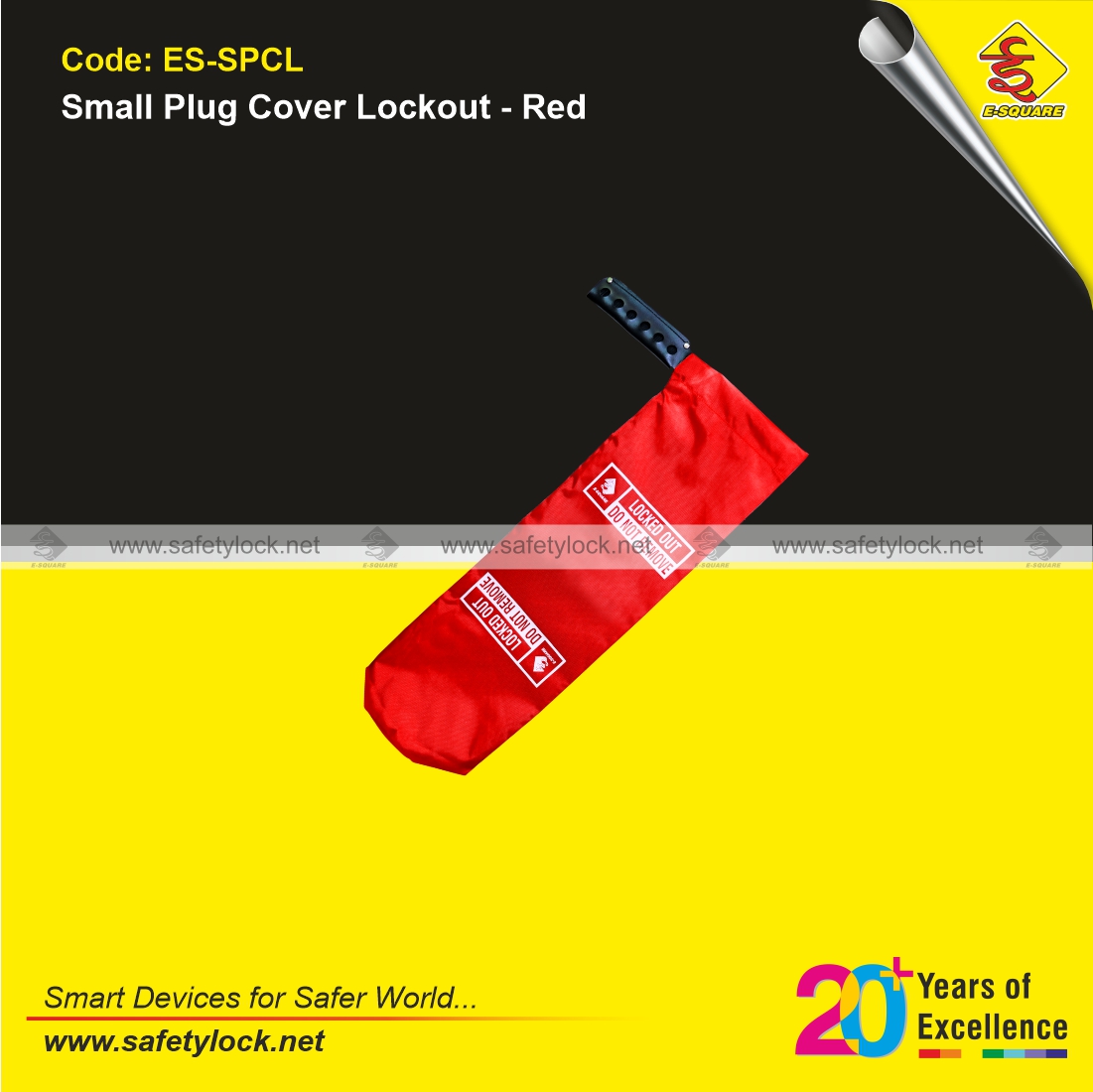 red color plug cover lockout tagout device