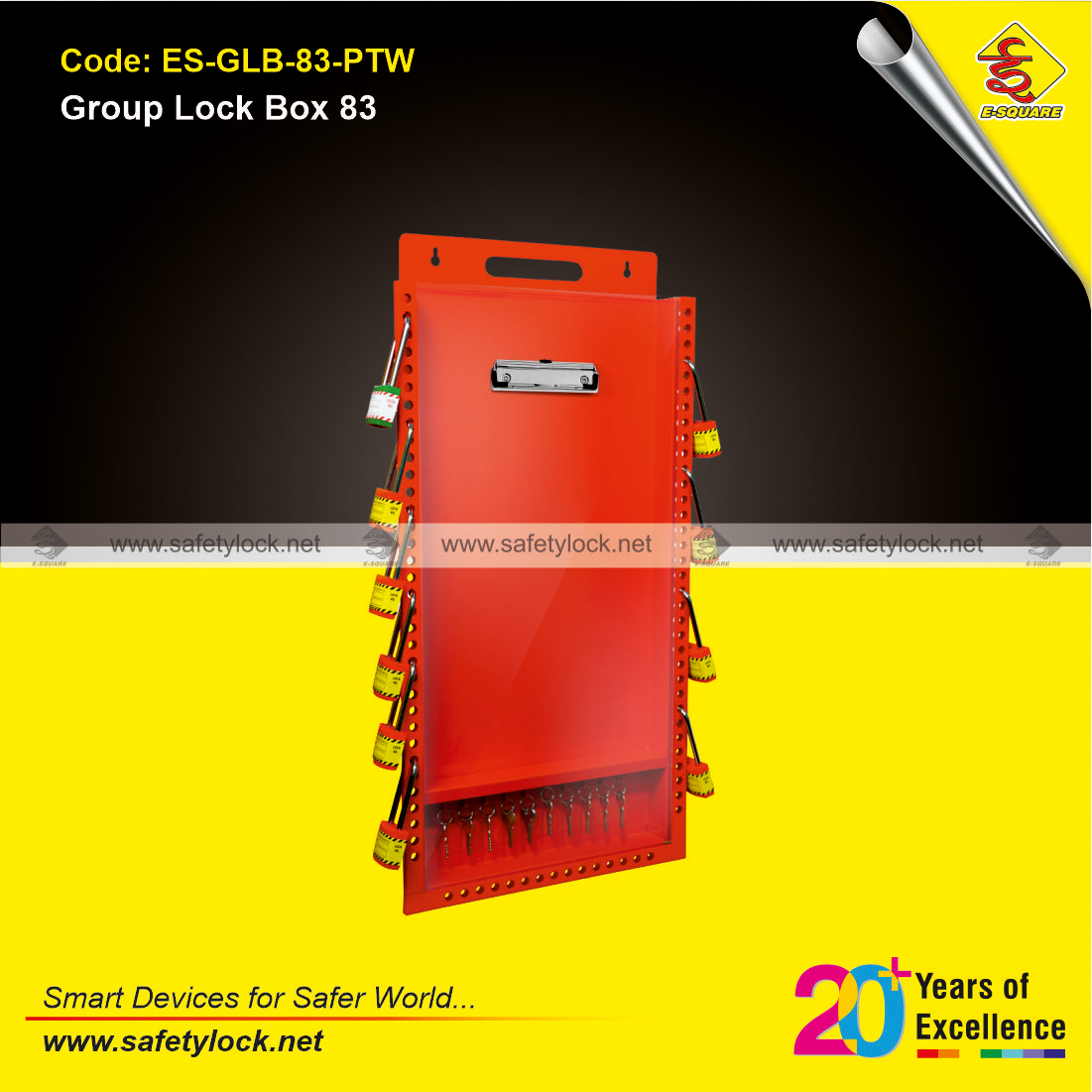 red group lock box with permit to work