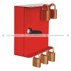 red lockout box