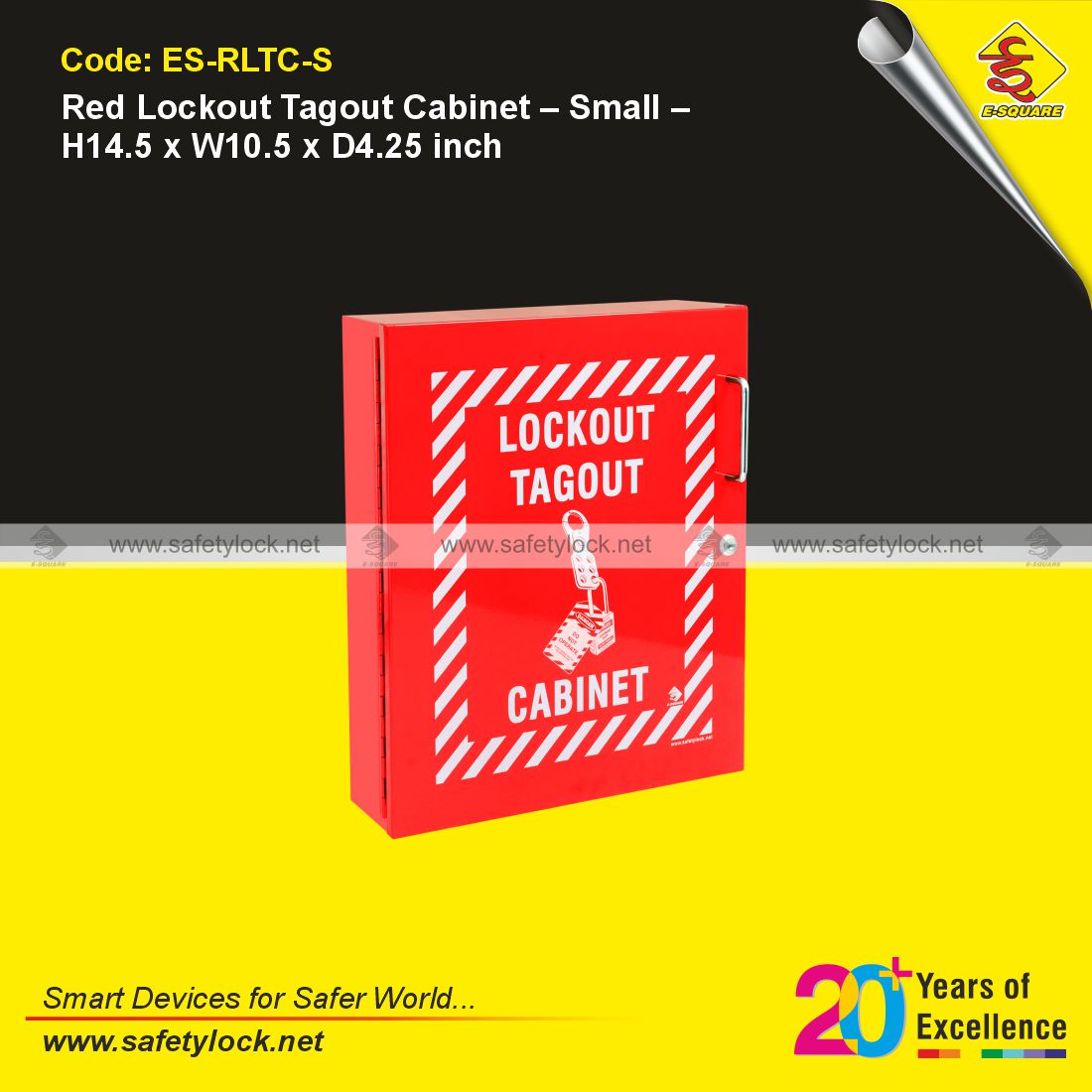 red lockout tagout cabinet for 4 lockout padlocks