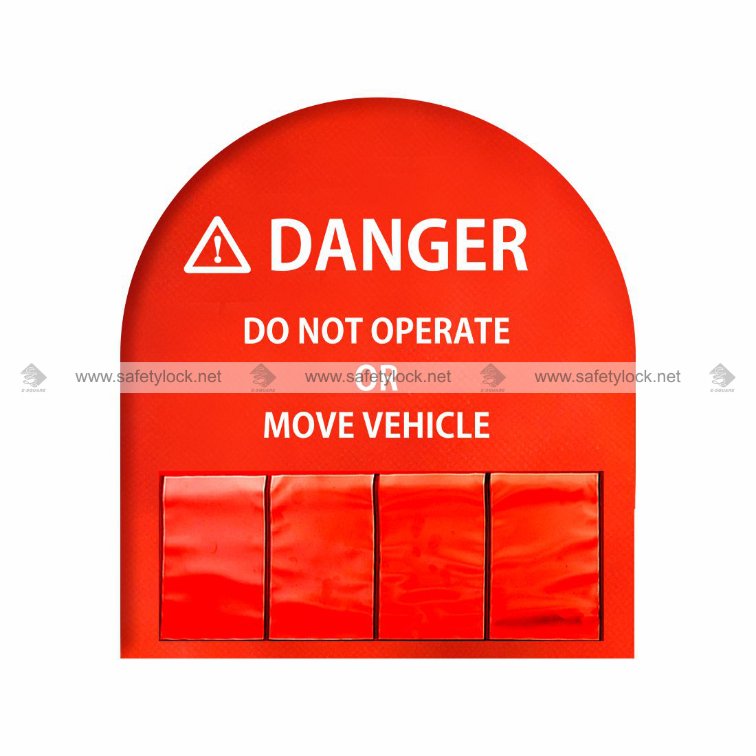 temporary steering wheel lockout cover with 4 pockets