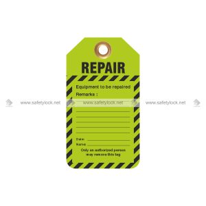repair safety tags green color
