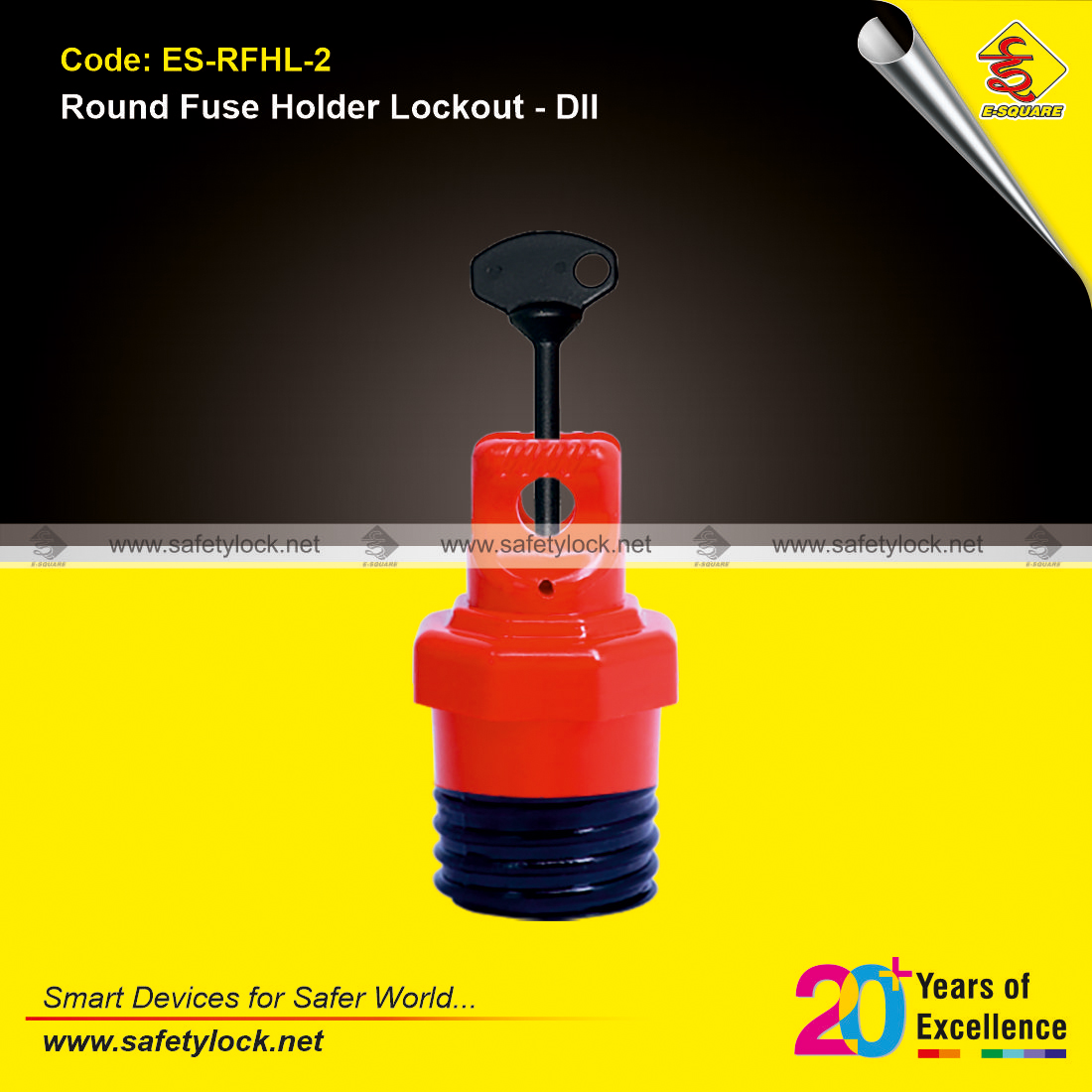 round bottle fuse holder lockout