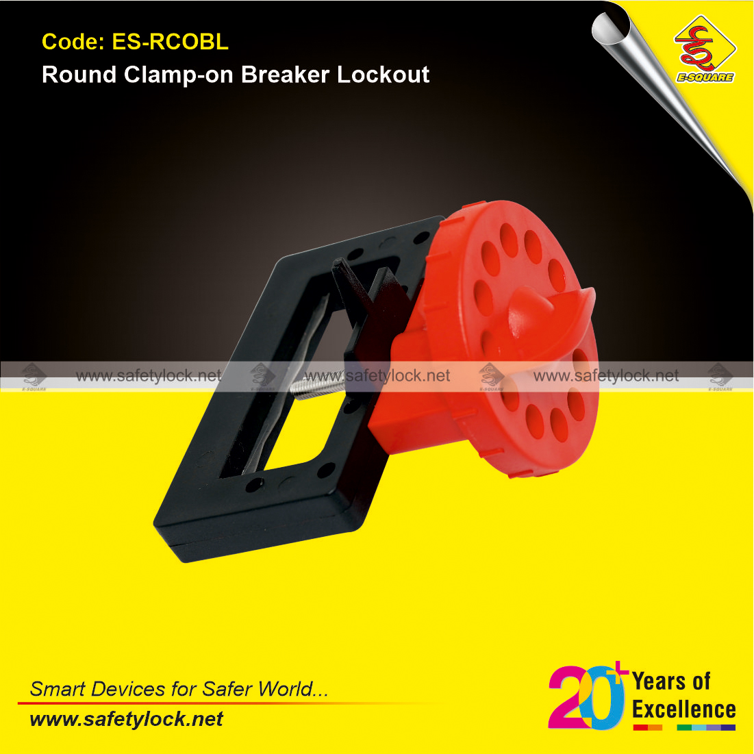 round clamp on breaker lockout device