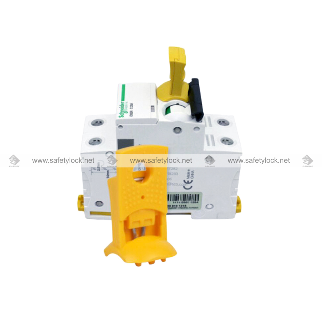 schneider circuit breaker lockout device installation