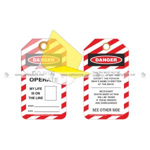 self laminating liner protective tags