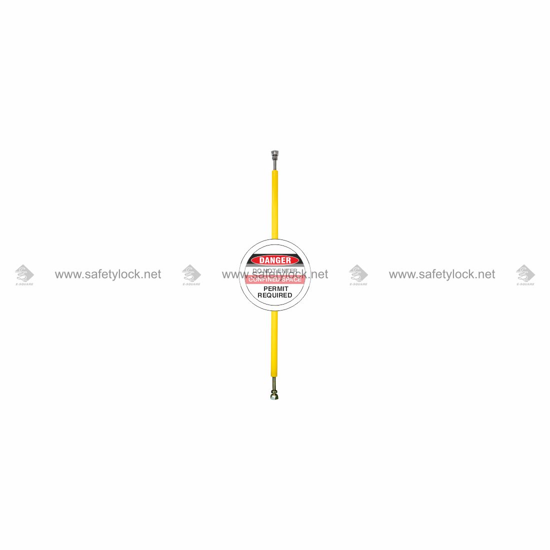 skirt barrier pole type for confined space lockout