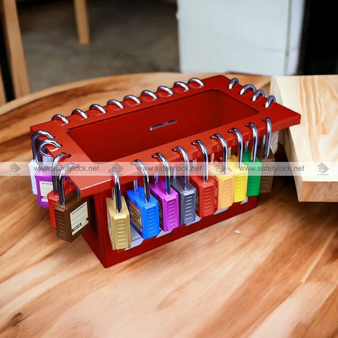 slider type group lock box for 26 padlocks