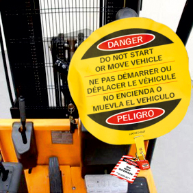 Steering Wheel Lockout Covers with Locking Tail