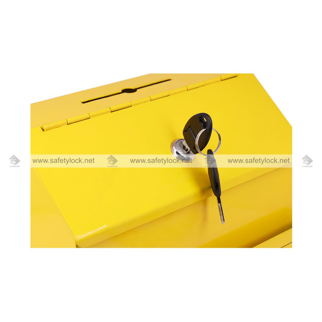 suggestion box with key locking feature