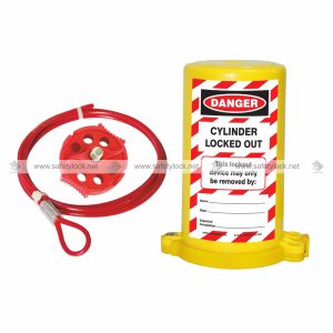 valve cylinder lockout with multipurpose cable lockout