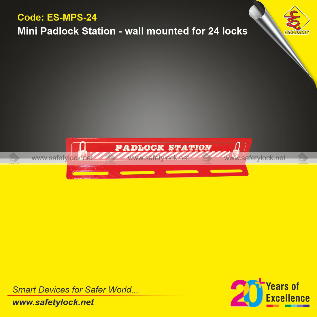 wall mount mini padlock station