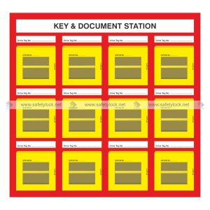 wall mounted station for 12 E-Square GLMB