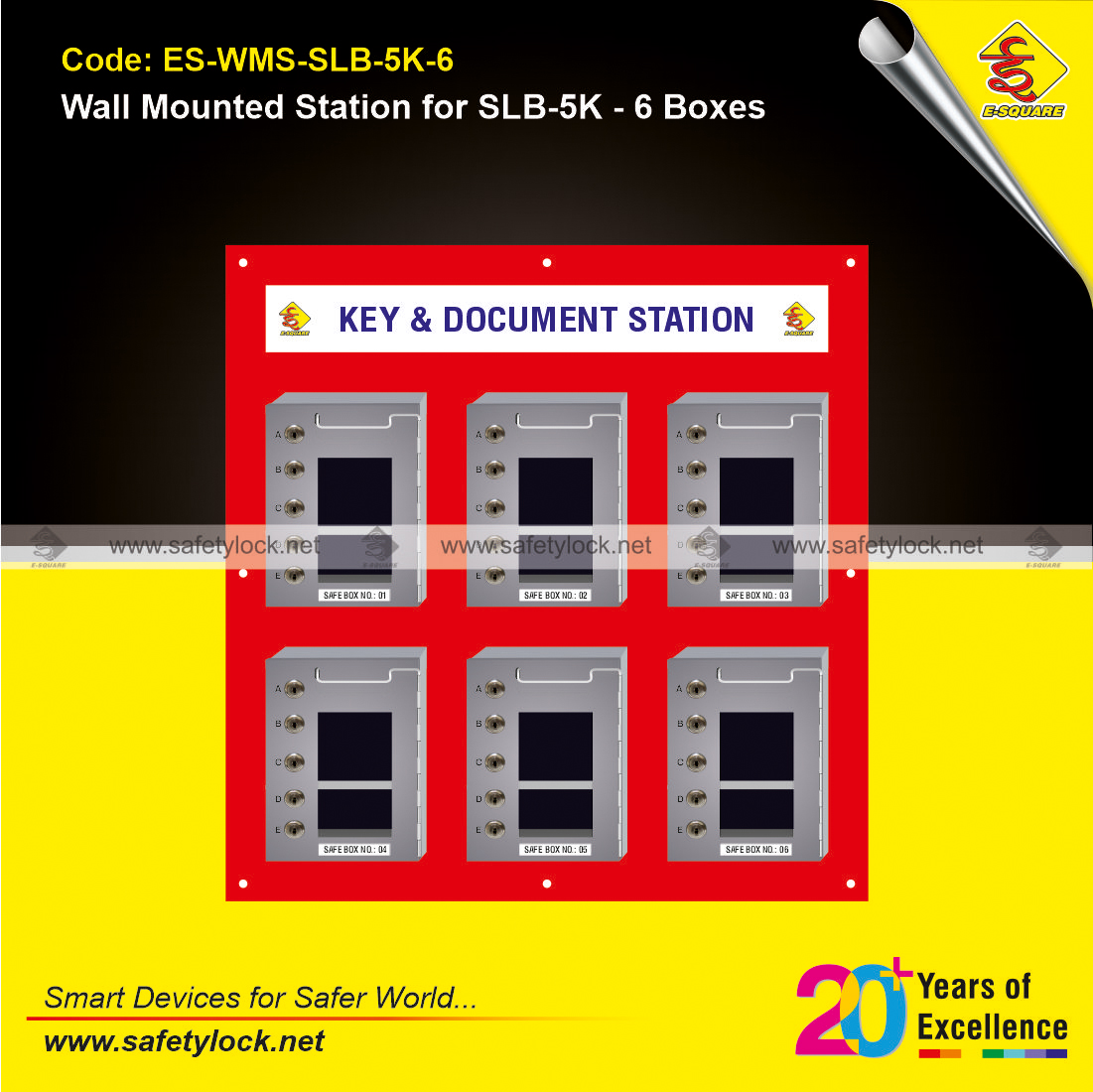 wall mounted station for multiple safety box