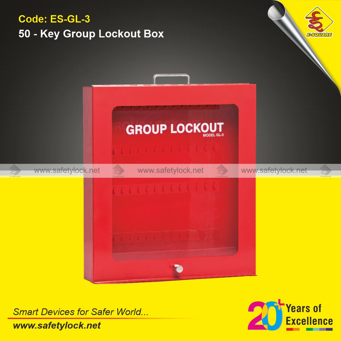 wall mounting key group lock box