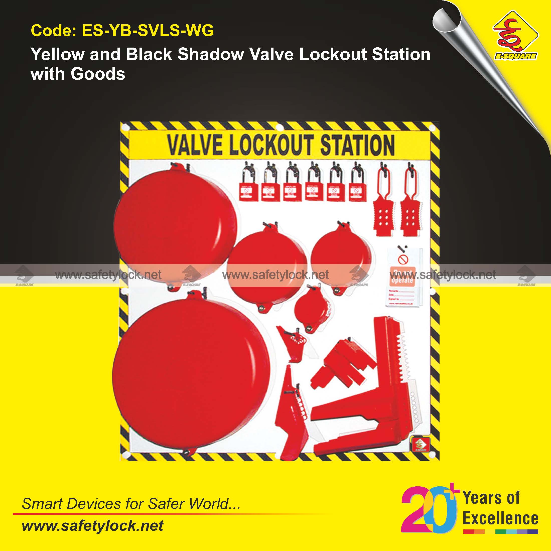 yellow and black shadow lockout station