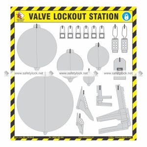 yellow and black shadow valve LOTO station