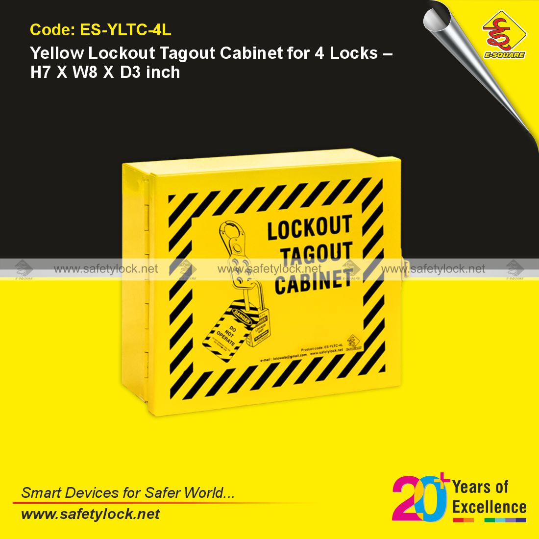 yellow LOTO cabinet manufacturer