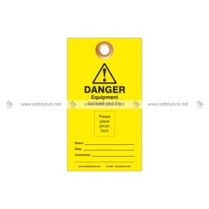 yellow photo id safety tags
